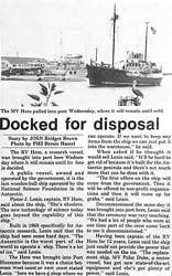 Port Hueneme base news article about the HERO arrival
