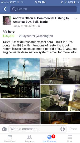 For Sale, one Antarctic research vessel