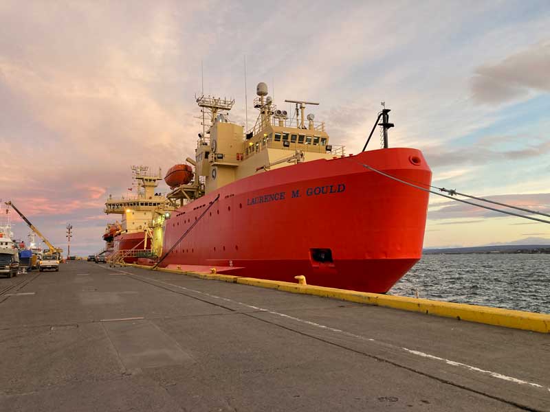 The 
Gould and the Palmer together in Punta Arenas