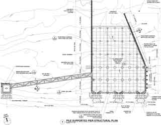 Pier structural plan